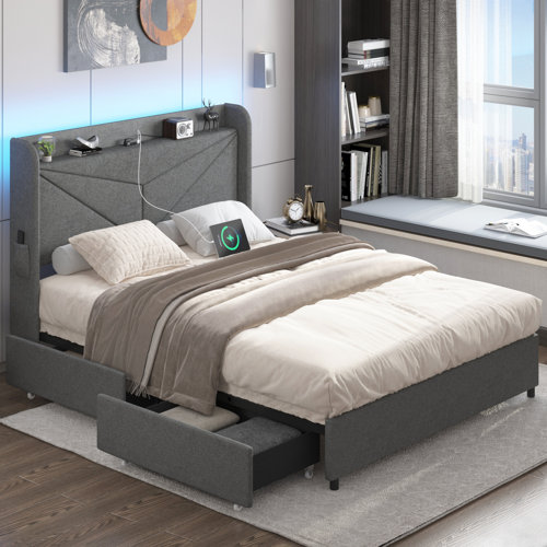 Wayfair Queen Size Upholstered Storage Beds You'll Love in 2023